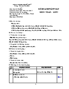 Giáo án Toán 5: Thể tích hình lập phương