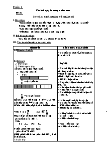 Giáo án Toán 5 - Tuần 1 đến 31