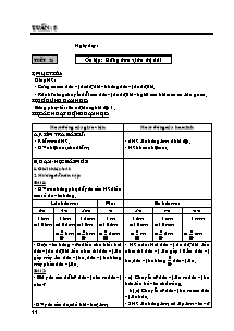 Giáo án Toán 5 - Tuần 5, 6 - Tiết 21 đến 30