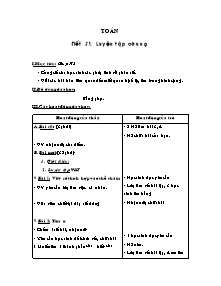 Giáo án Toán khối 5 tiết 31: Luyện tập chung