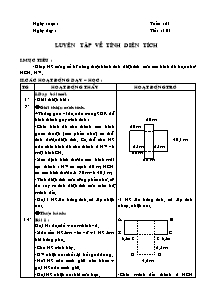 Giáo án Toán lớp 5 - Tuần 21, 22