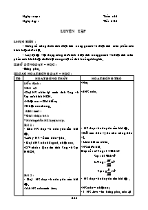 Giáo án Toán lớp 5 - Tuần 22 đến 26