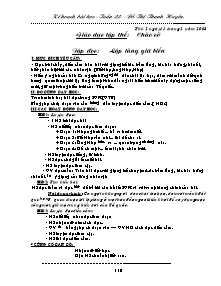 Kế hoach bài học - Lớp 5 Tuần 22 - Đỗ Thị Thanh Huyền