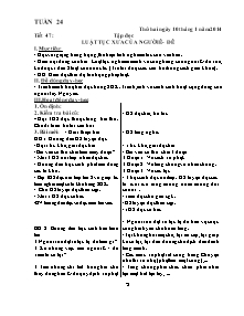 Thiết kế giáo án các môn lớp 5 - Tuần 24