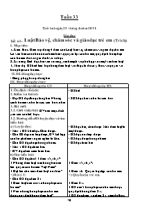 Thiết kế giáo án các môn lớp 5 - Tuần 33