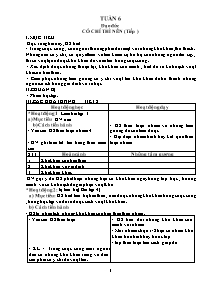 Thiết kế giáo án các môn lớp 5 - Tuần 6