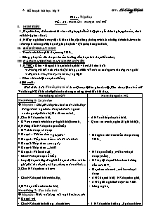 Thiết kế giáo án lớp 5 - Tuần 30