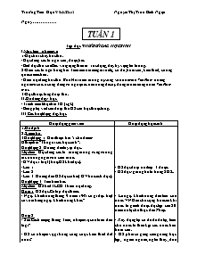 Thiết kế giáo án môn Tiếng Việt 5, kì I
