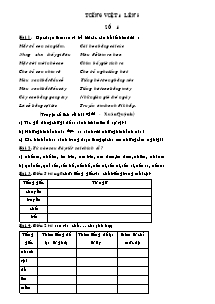 Tiếng Việt 4 lên 5 - Số 4